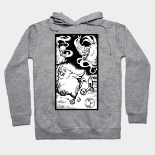 Ghost Chickens - Black Outlined Version Hoodie